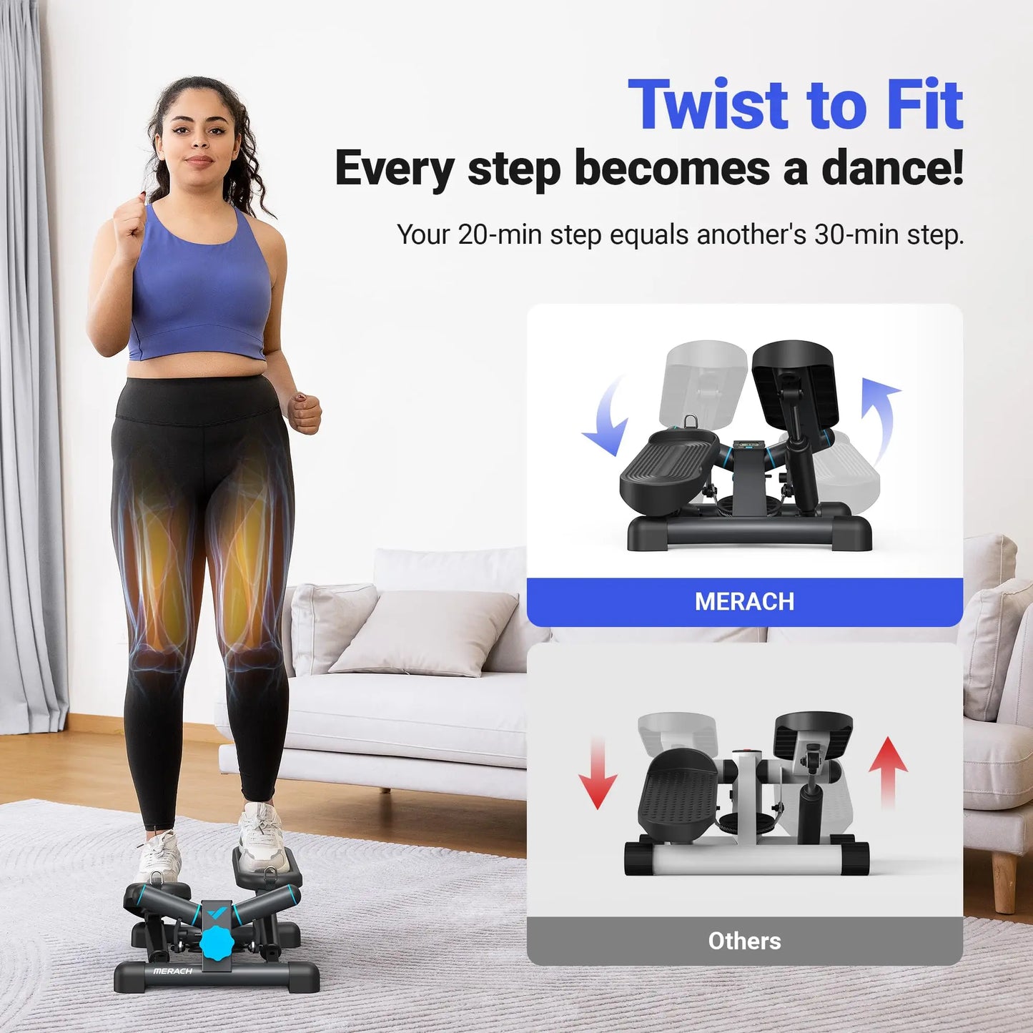 Mini Stepper for Exercise Twist Stair Stepper