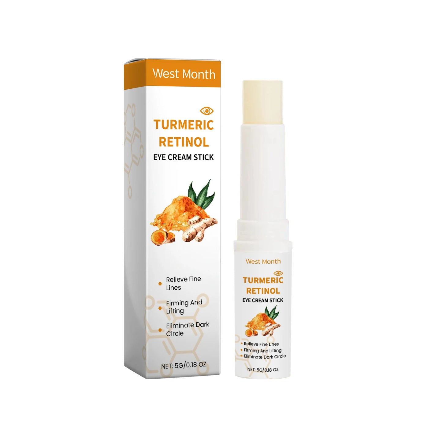 5g Turmeric Retinol Remove Dark Circles Eye Cream