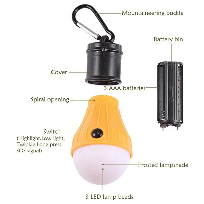 Portable Camping Light Mini LED Bulb Emergency Lamp