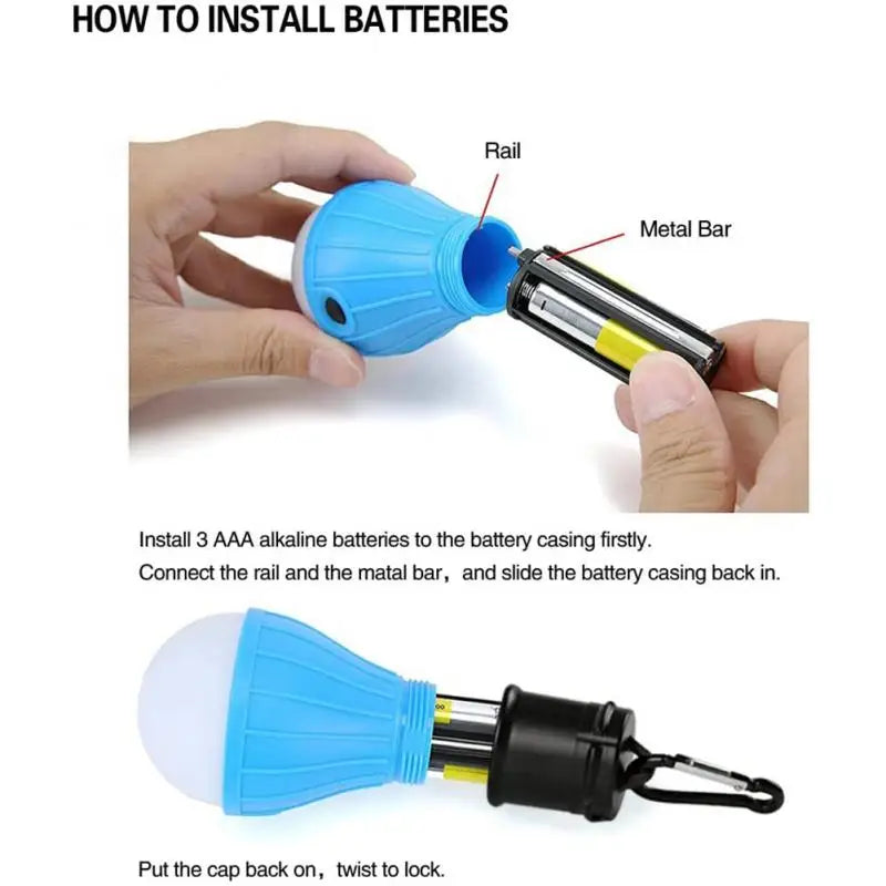 Portable Camping Light Mini LED Bulb Emergency Lamp