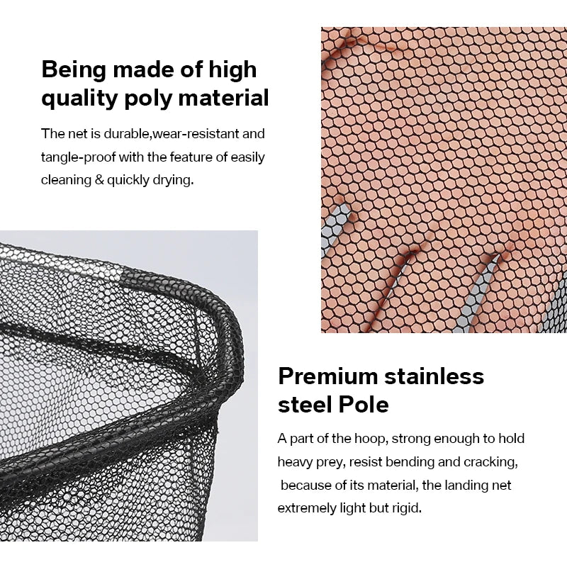 Telescopic Landing Net Folding Fishing Pole Extending