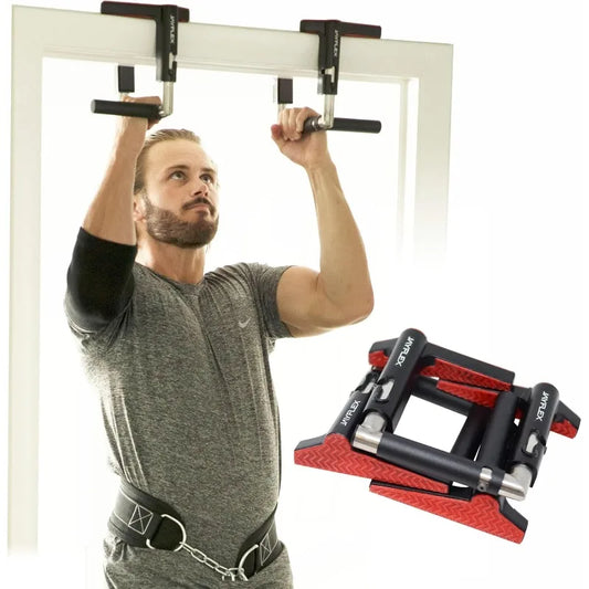 Jayflex CrossGrips Compact Pull Up Bar Pull Up Bar Door Frame Work from Home Fitness Adjustable Door Frame Pullup Bar Handles