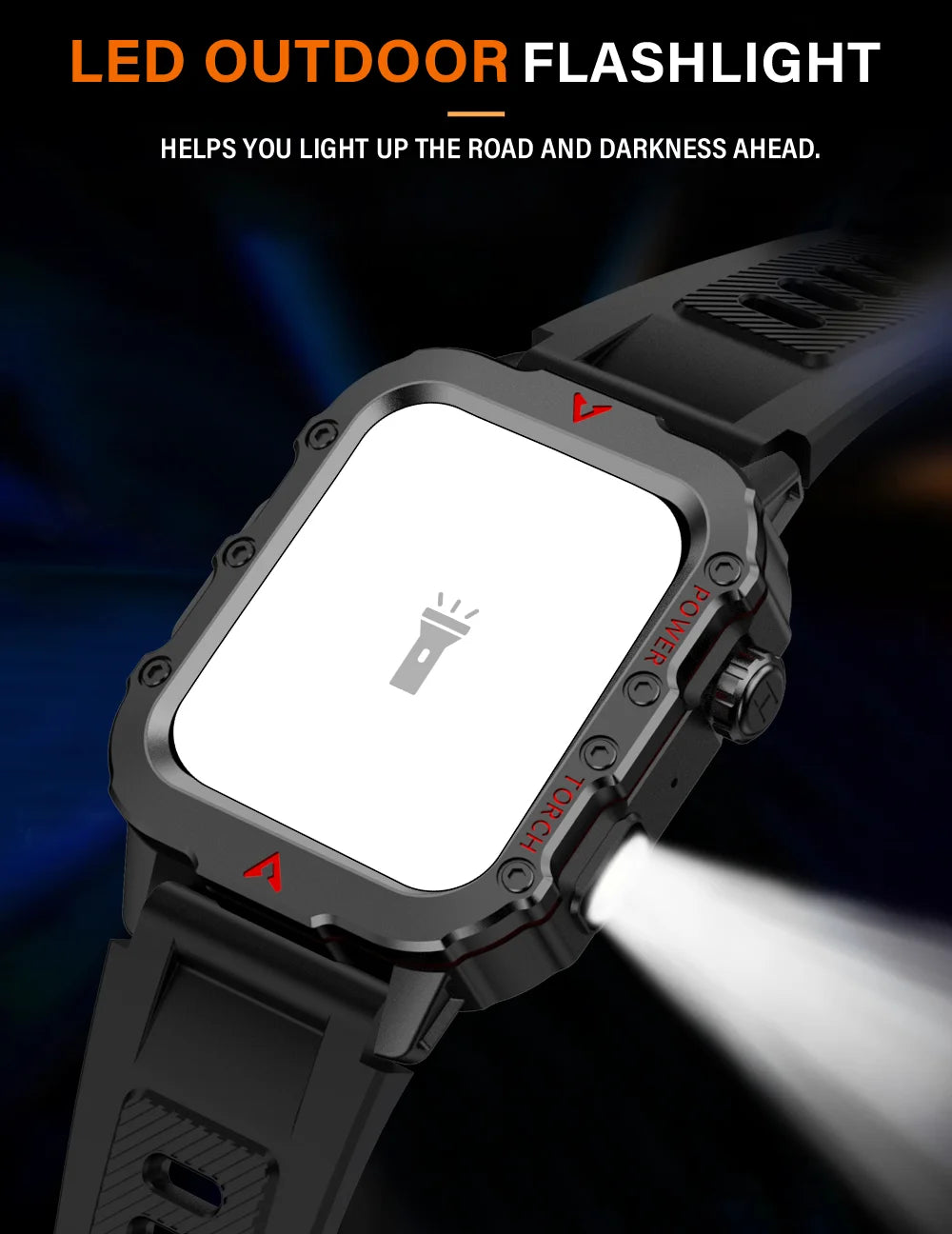 Men Sports Smart Watch 1.71 Screen Blood Oxygen Bluetooth