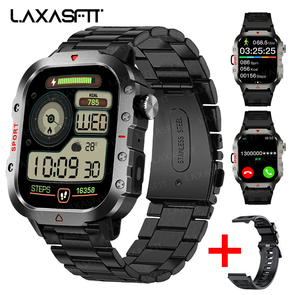 Men Sports Smart Watch 1.71 Screen Blood Oxygen Bluetooth