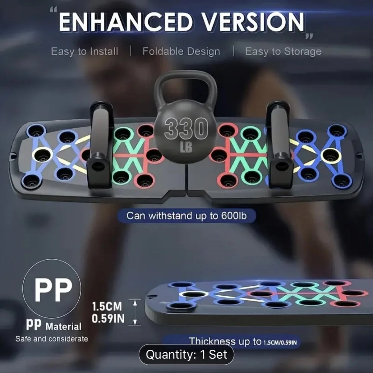 Solid Push Up Board Home Workout Equipment Multi-Functional Pushup