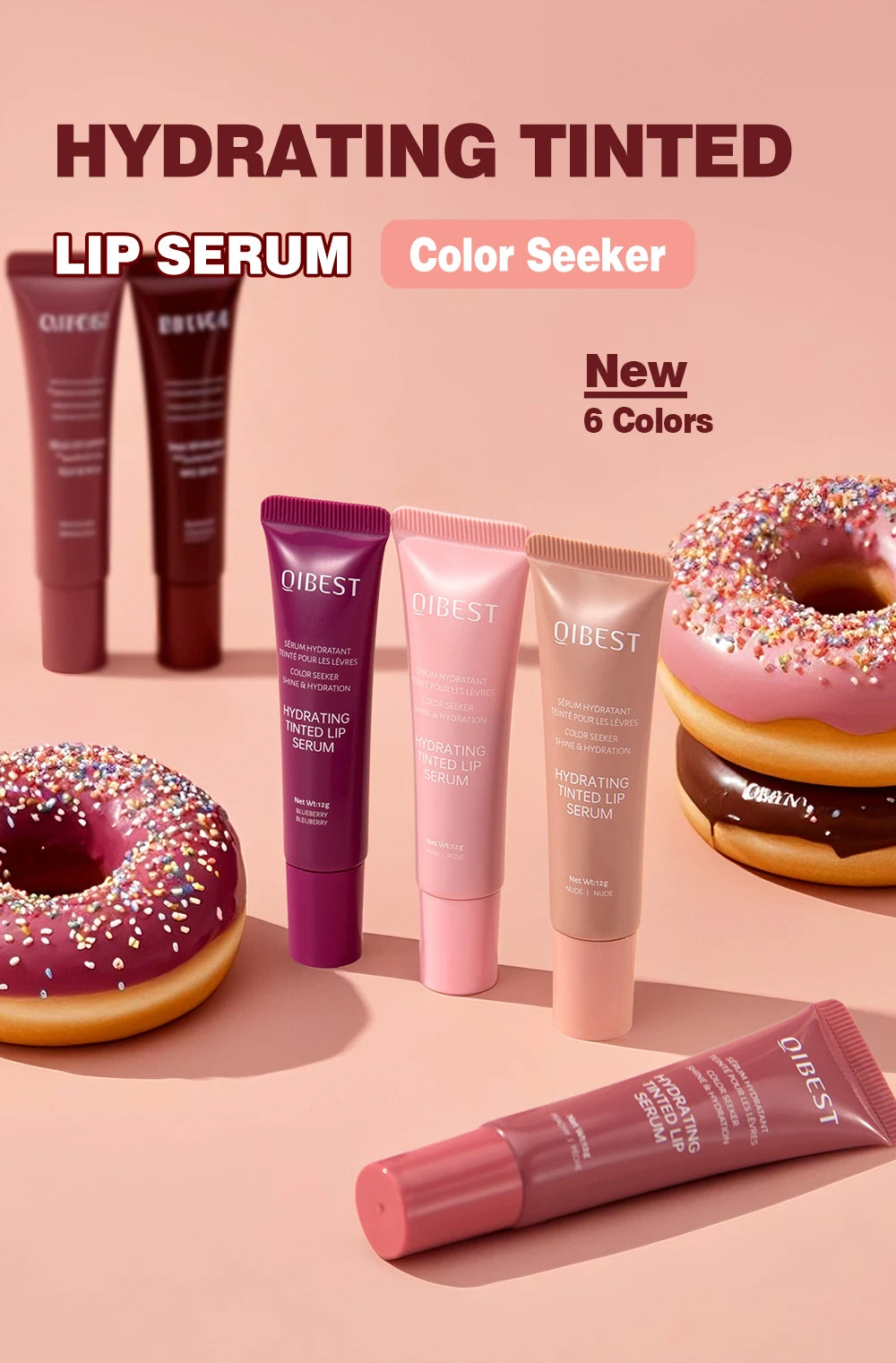 1PC Moisturizing Lip Gloss, Waterproof and Sweatproof