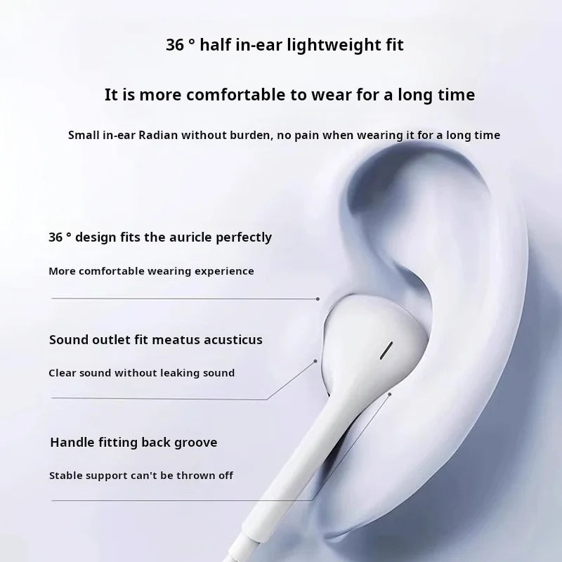 Original Headphones For Apple iPhone 16 15 Pro Max