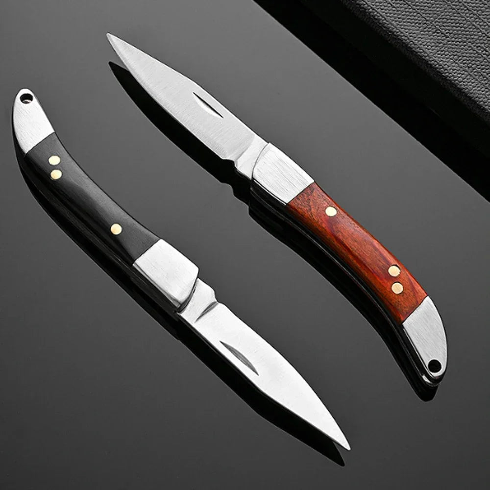 Mini Folding Knife Portable Keychain Pocket Knife Stainless Steel