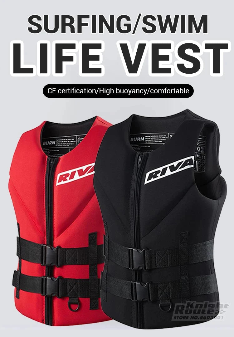 Life Vest Adults Surf Vest Kayak Wakeboard Motorboats Raft