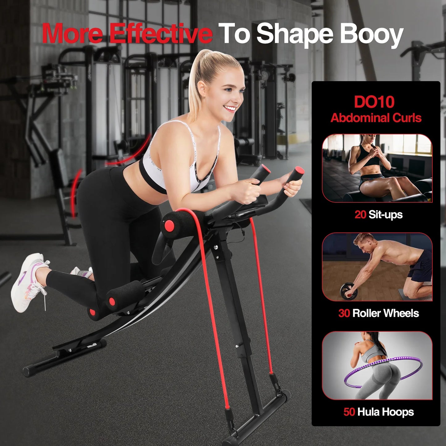 Foldable Ab Machine for Home Gym
