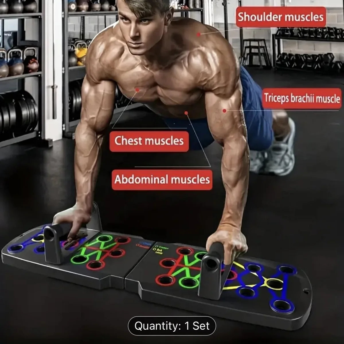 Solid Push Up Board Home Workout Equipment Multi-Functional Pushup