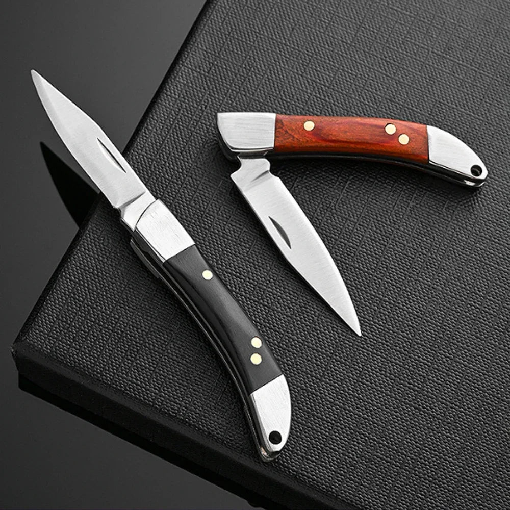 Mini Folding Knife Portable Keychain Pocket Knife Stainless Steel