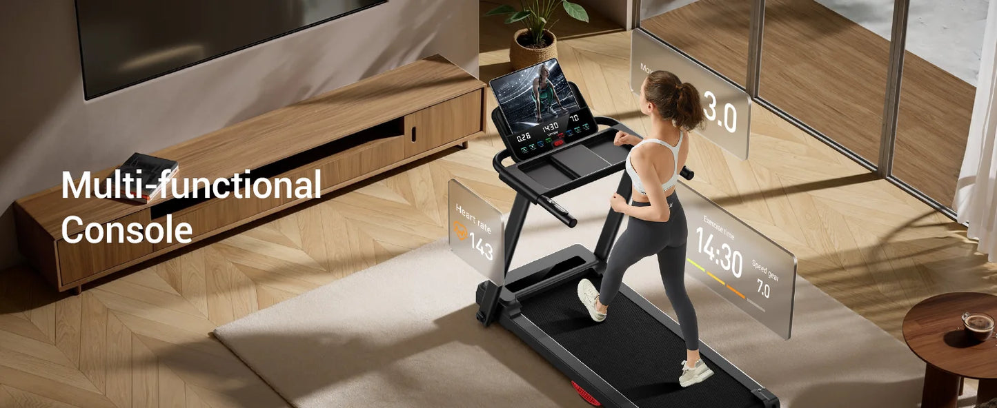 3.0HP Foldable Dual Shock Absorption Home Treadmill