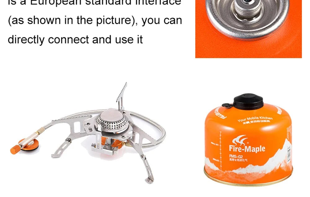 Camping Gas Stove Portable Folding Outdoor Backpacking
