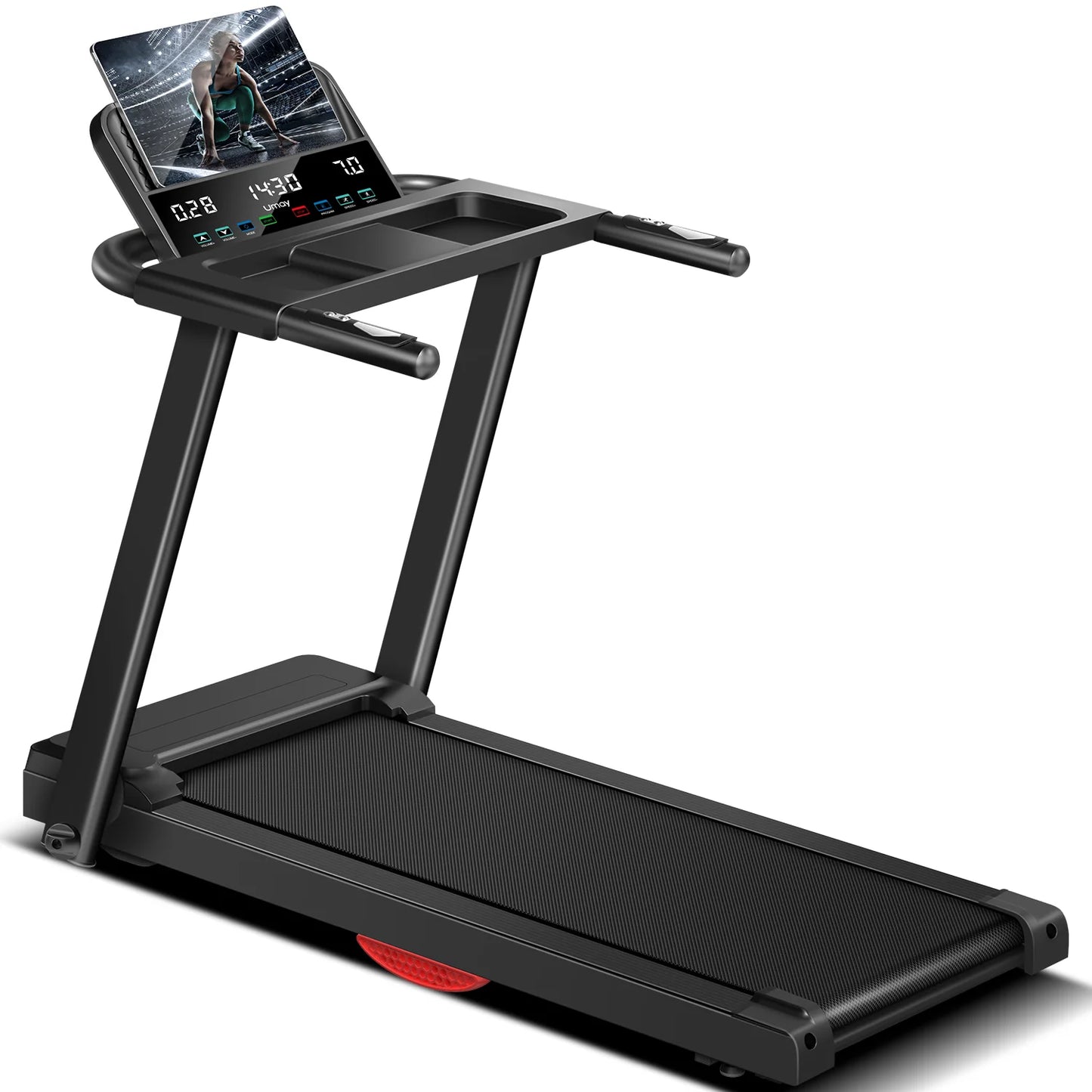 3.0HP Foldable Dual Shock Absorption Home Treadmill