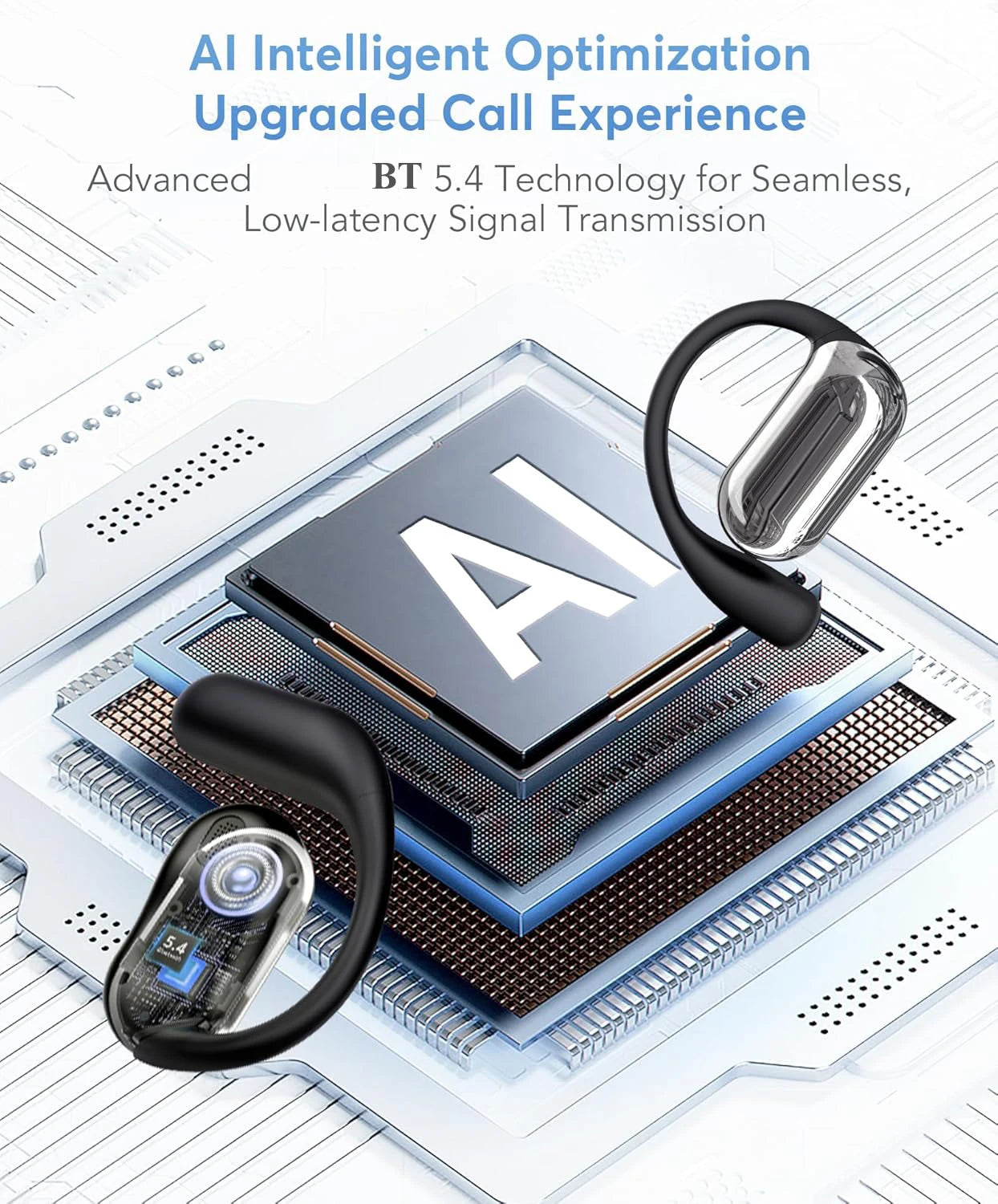 Real Time Translator Headphones AI Language Translation Earbuds 144 Languages