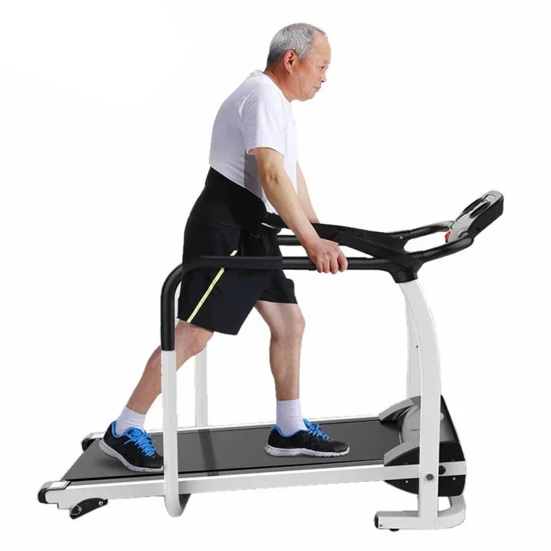 Upgrade Home Elderly Walking Machine Rehabilitation Treadmill For Home Fitness Exercise Limb Recovery Indoor Training Safety Tre