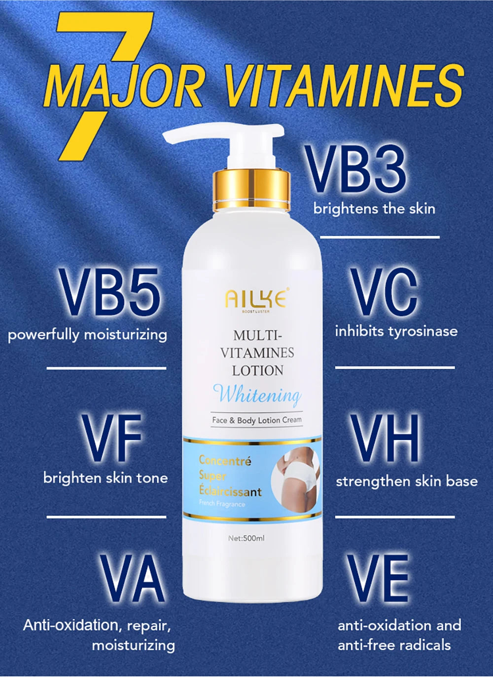 Multi Vitamin Whitening Body Lotion With Vitamins