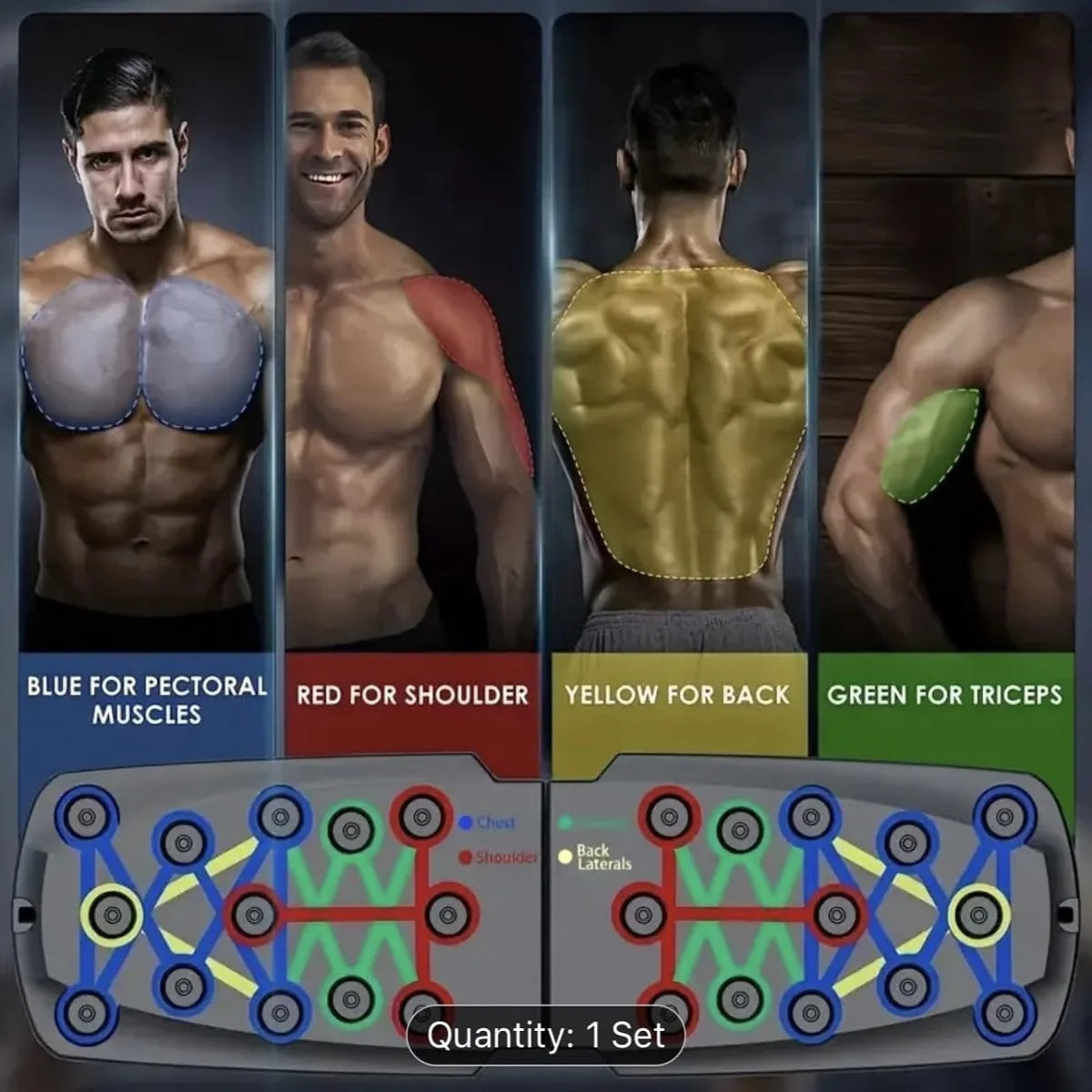 Solid Push Up Board Home Workout Equipment Multi-Functional Pushup