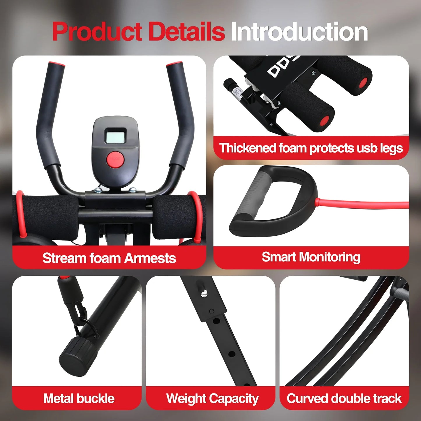 Foldable Ab Machine for Home Gym
