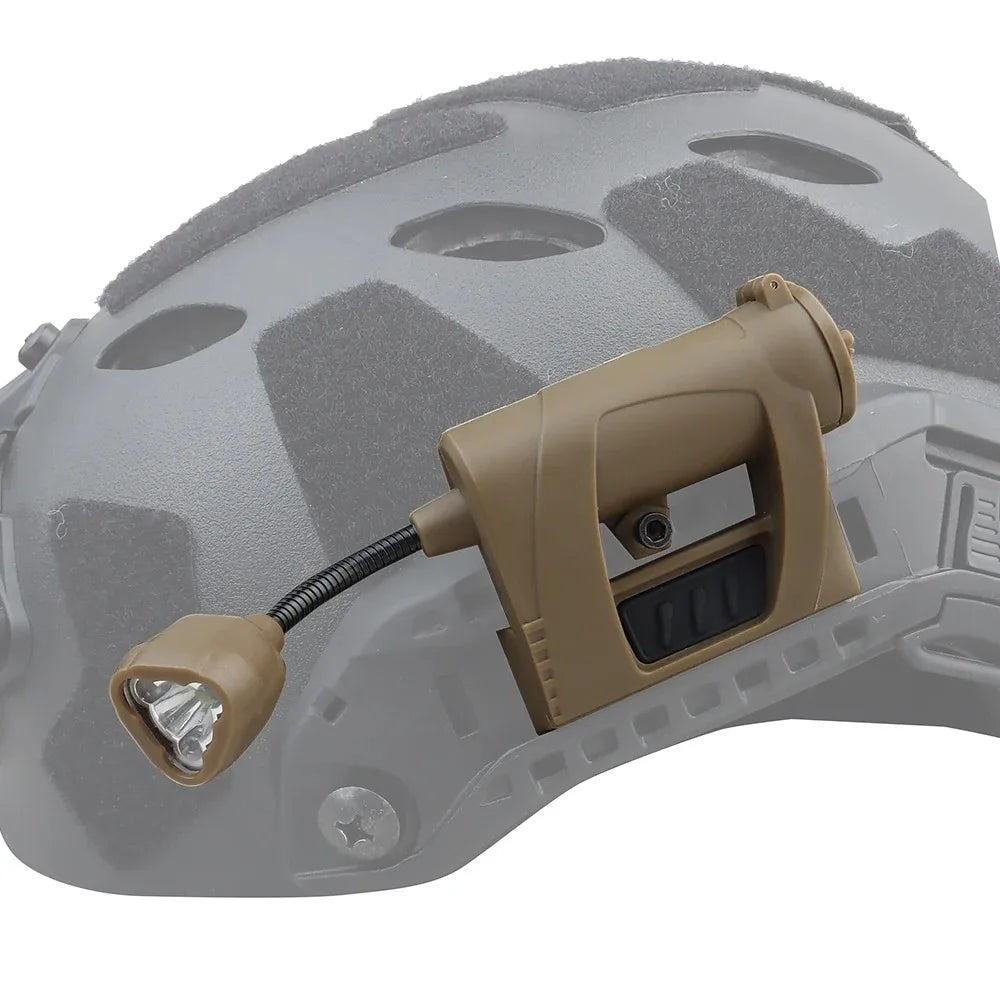 Tactical Helmet Light 3 Modes LED Flashlight