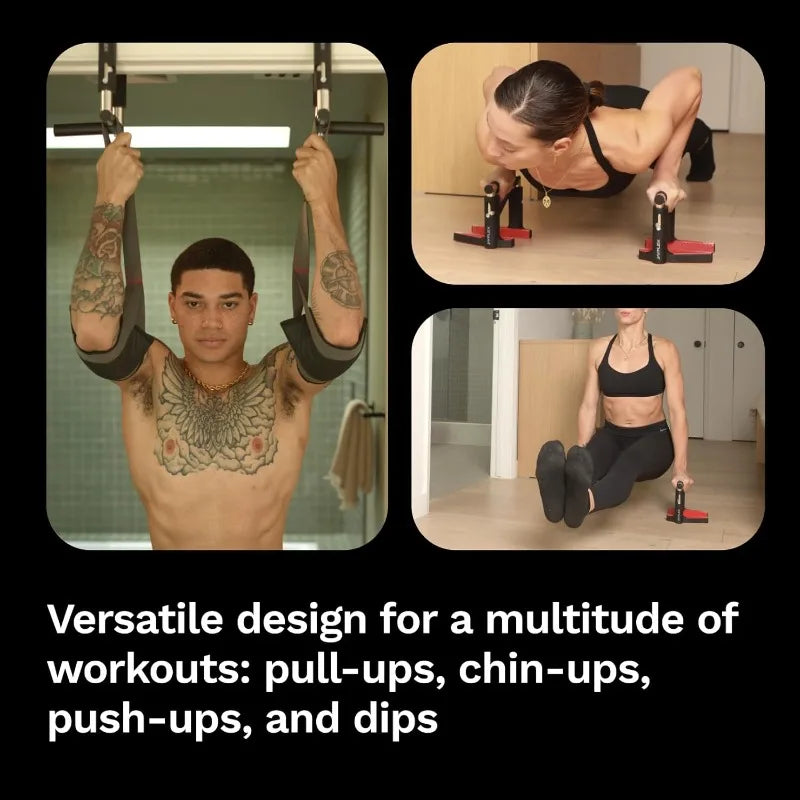 Jayflex CrossGrips Compact Pull Up Bar Pull Up Bar Door Frame Work from Home Fitness Adjustable Door Frame Pullup Bar Handles