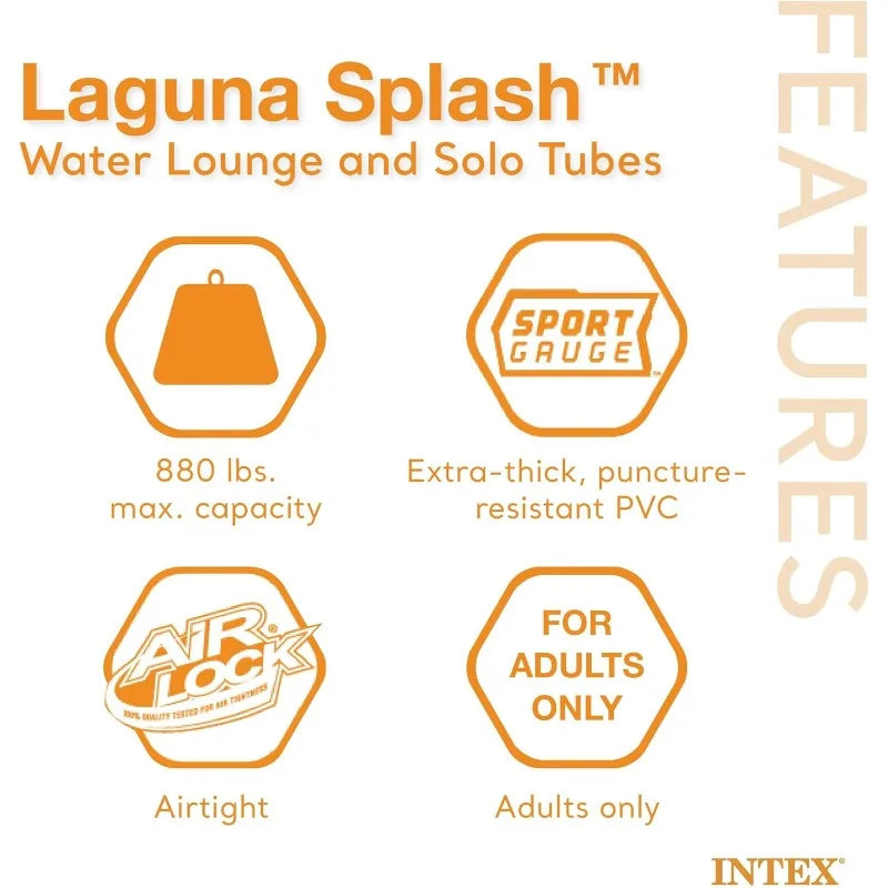 Intex Laguna Splash Island Outdoor Floating Water Raft