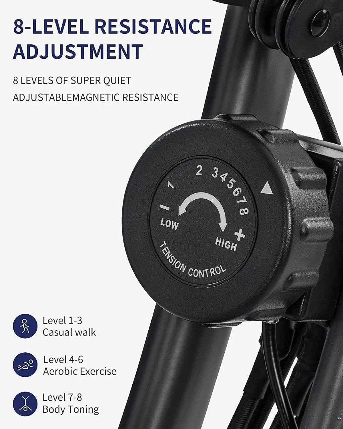 Exercise Bike Folding Magnetic Upright Stationary Bike