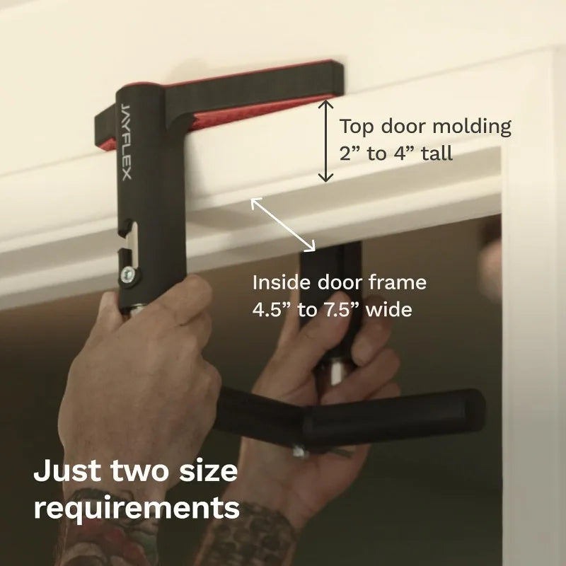 Jayflex CrossGrips Compact Pull Up Bar Pull Up Bar Door Frame Work from Home Fitness Adjustable Door Frame Pullup Bar Handles