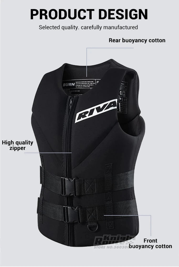Life Vest Adults Surf Vest Kayak Wakeboard Motorboats Raft