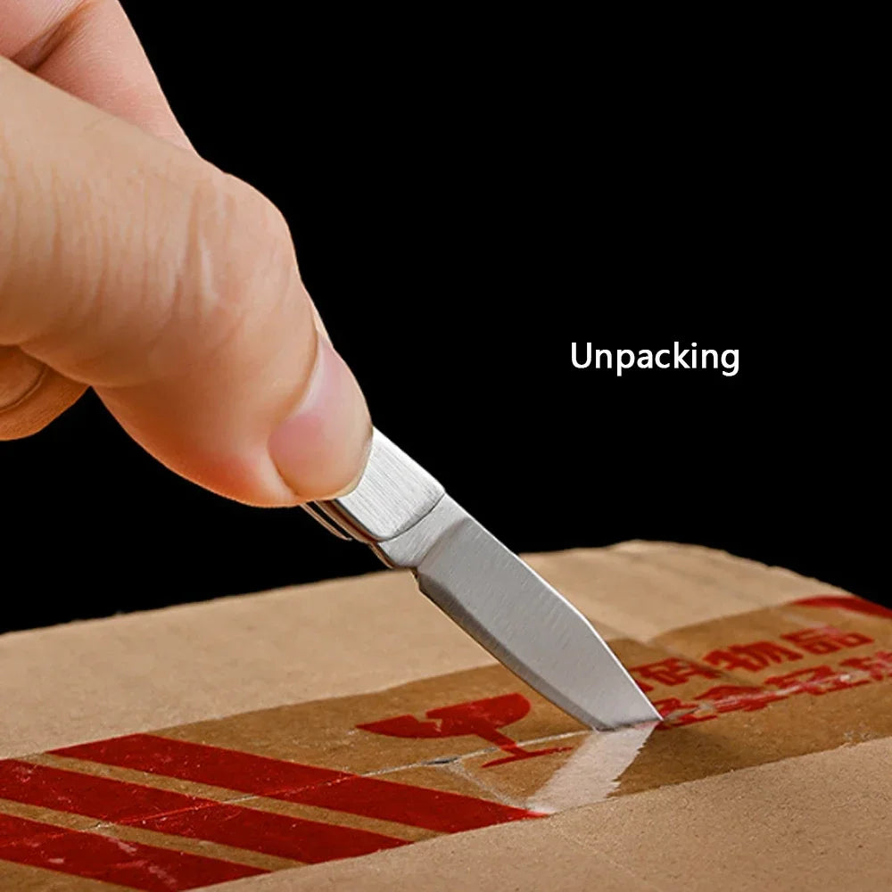 Mini Folding Knife Portable Keychain Pocket Knife Stainless Steel