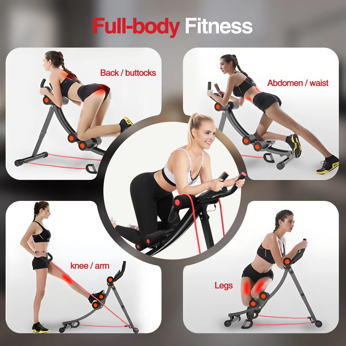 Foldable Ab Machine for Home Gym