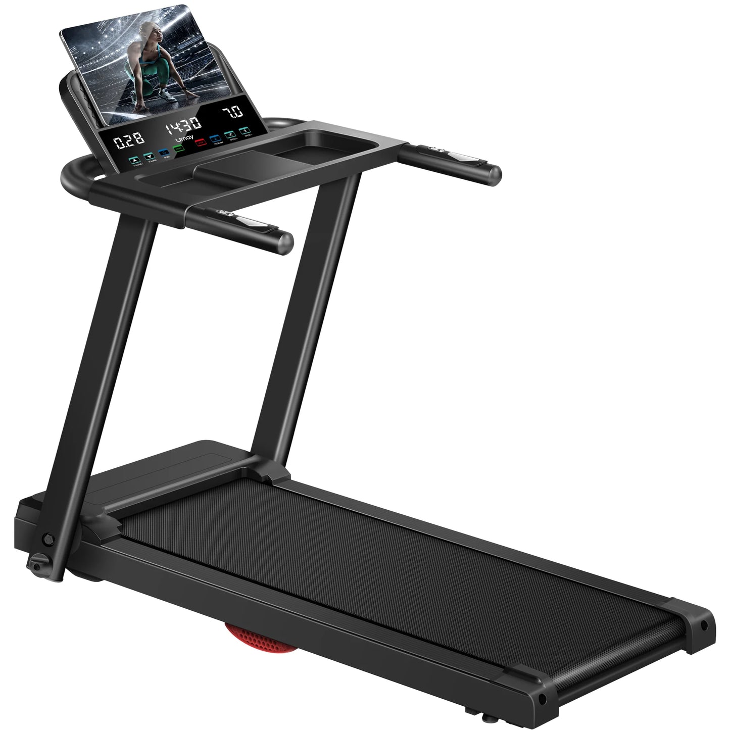 3.0HP Foldable Dual Shock Absorption Home Treadmill