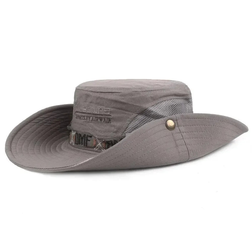 Summer Men Bucket Hat Outdoor UV Protection