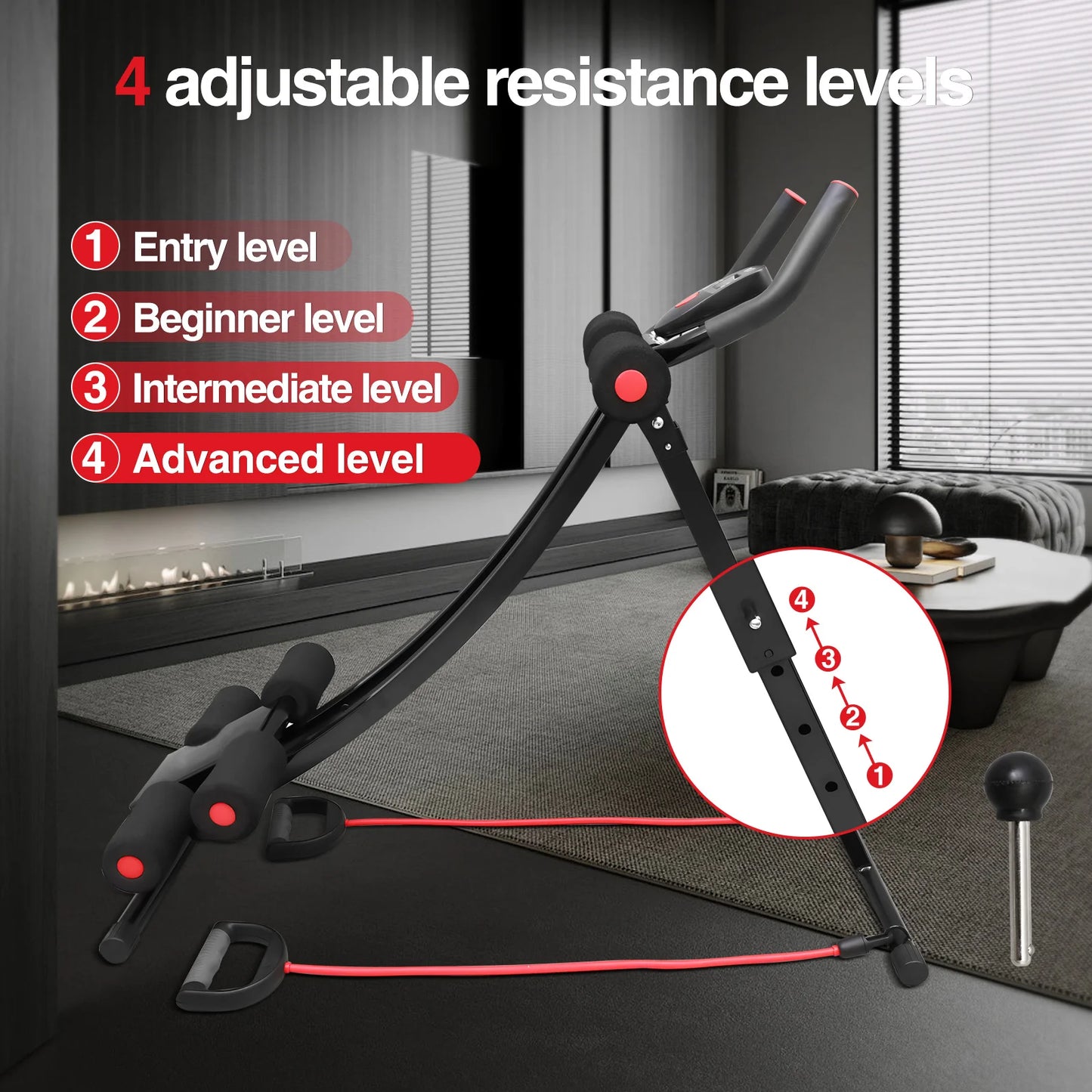 Foldable Ab Machine for Home Gym