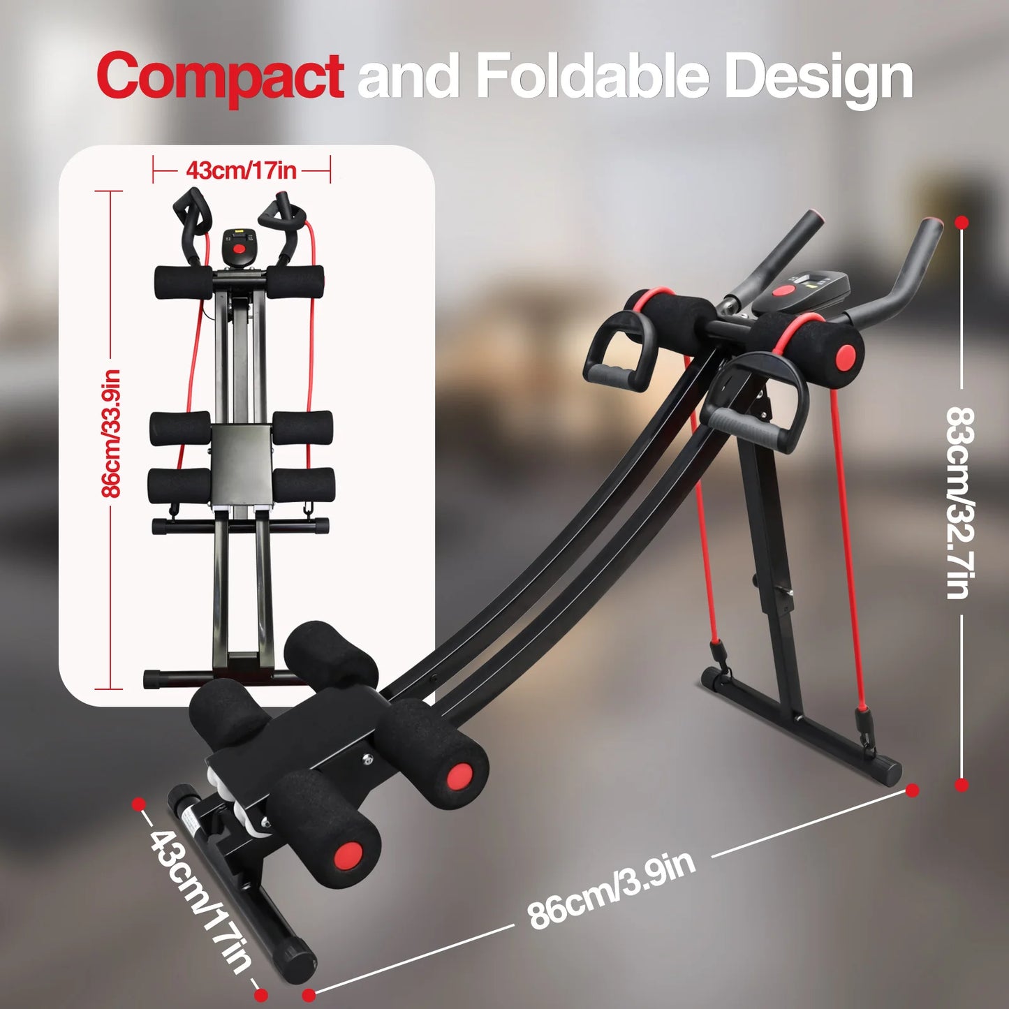 Foldable Ab Machine for Home Gym