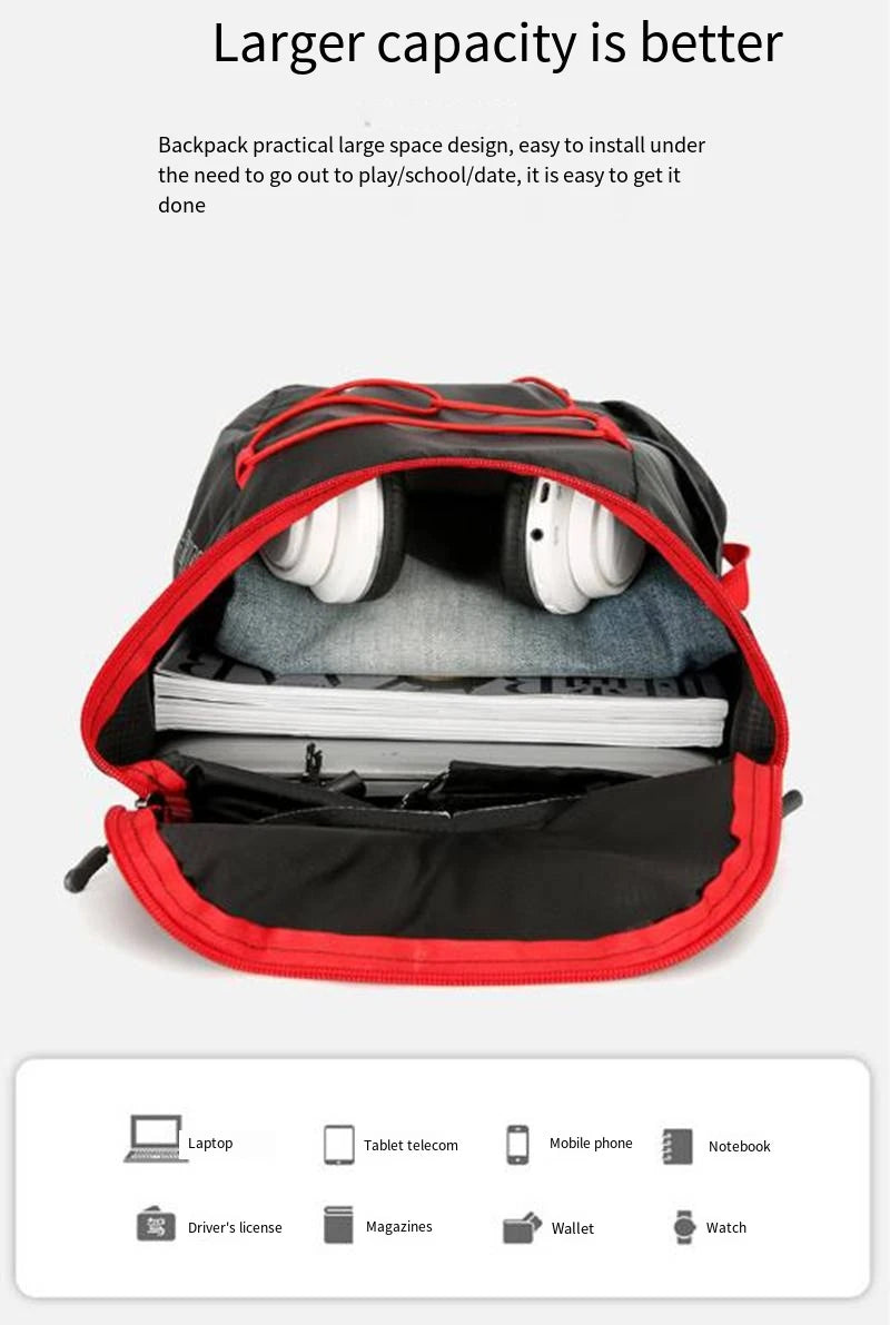 Multifunctional Outdoor Folding Backpack High Density Lightweight