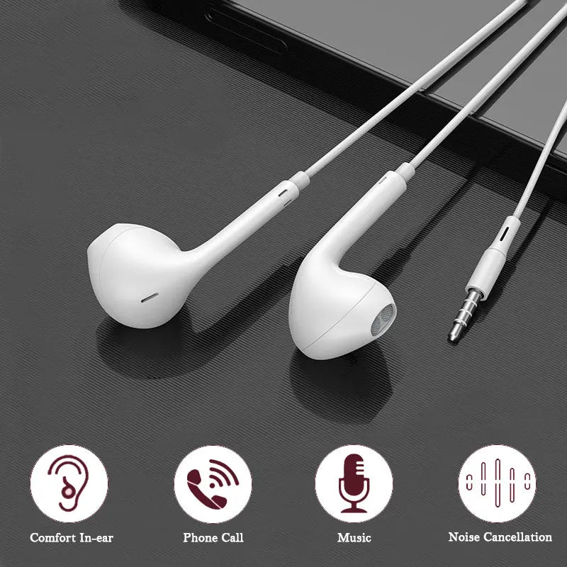 3.5mm Wired Headphones In Ear Headset for Samsung