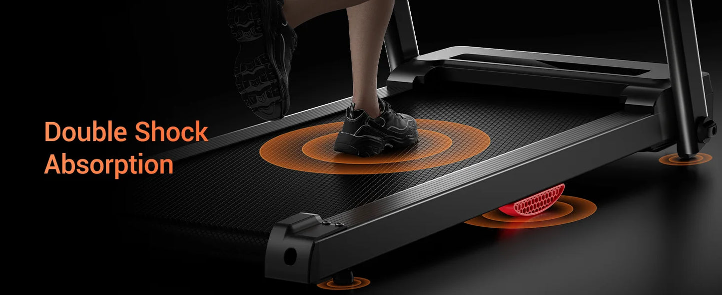 3.0HP Foldable Dual Shock Absorption Home Treadmill