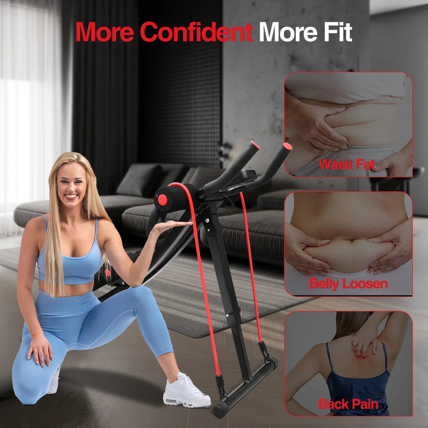 Foldable Ab Machine for Home Gym