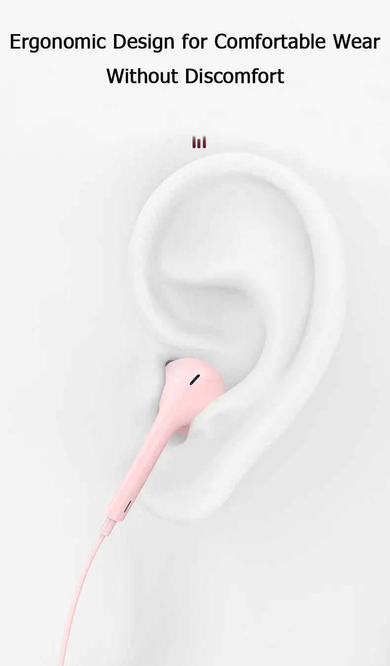 3.5mm Wired Headphones In Ear Headset for Samsung