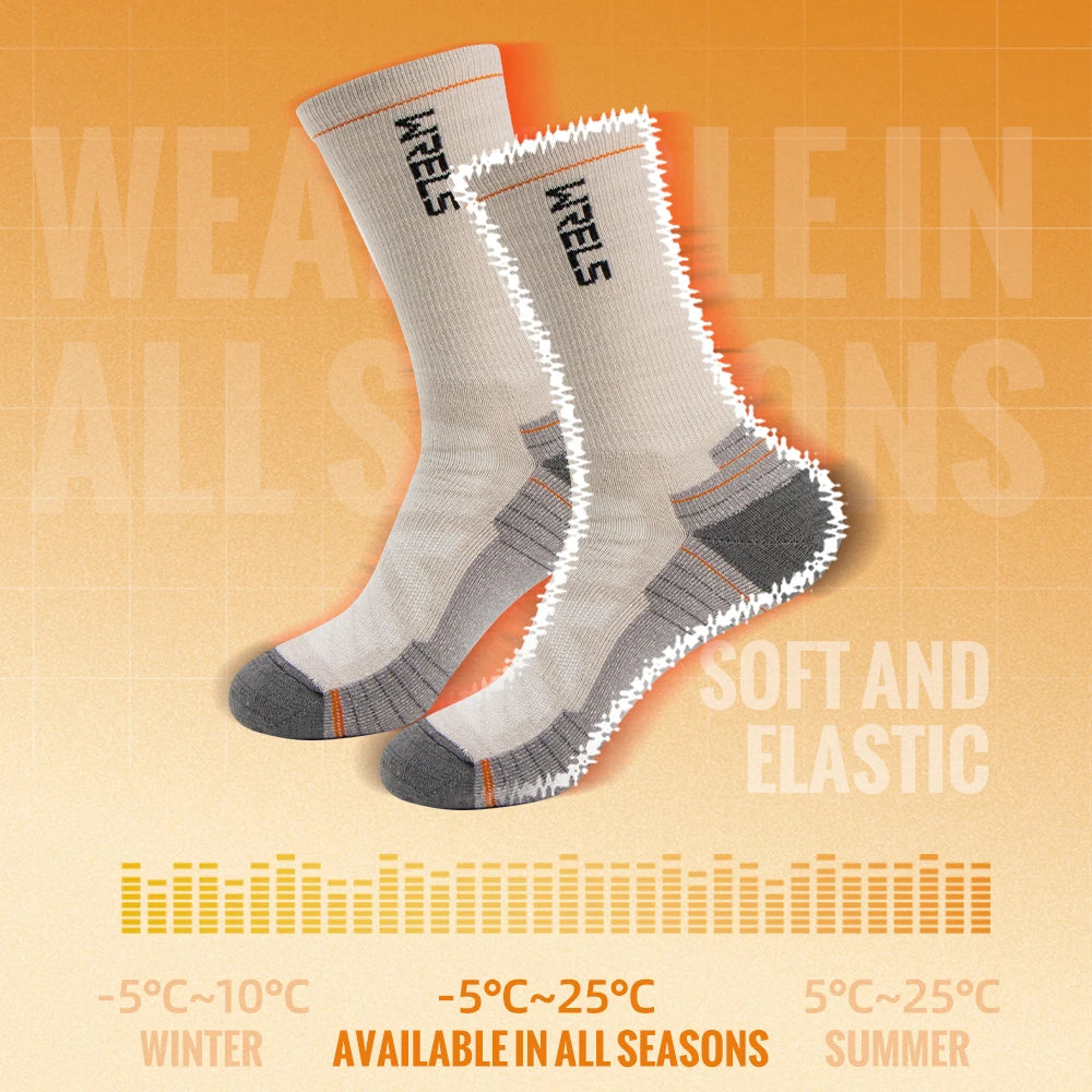 Wool Socks Hiking Running Socks Soft Lightweight Shock Absorption Damping