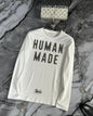 Men's High Quality Rapper Full Sleeve T-Shirt HUMAN MADE Printed Autumn Cotton Breathable Long Sleeve Shirt