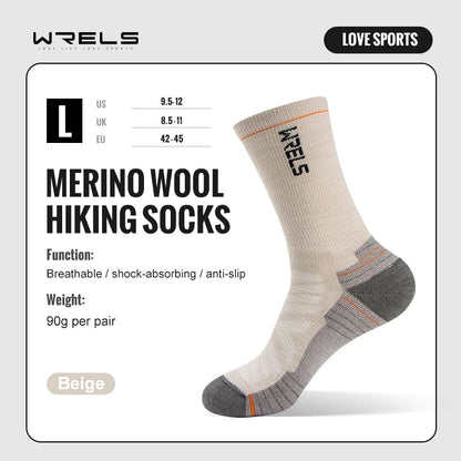 Wool Socks Hiking Running Socks Soft Lightweight Shock Absorption Damping