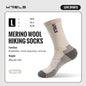 Wool Socks Hiking Running Socks Soft Lightweight Shock Absorption Damping