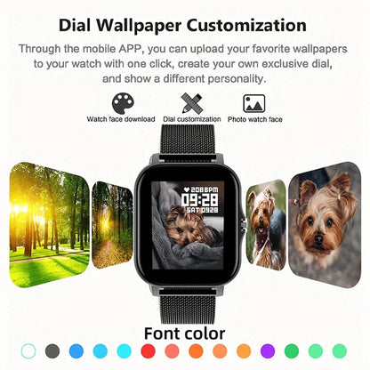 2025 New Bluetooth Answer Call Smart Watch Men Touch Call Fitness Tracker