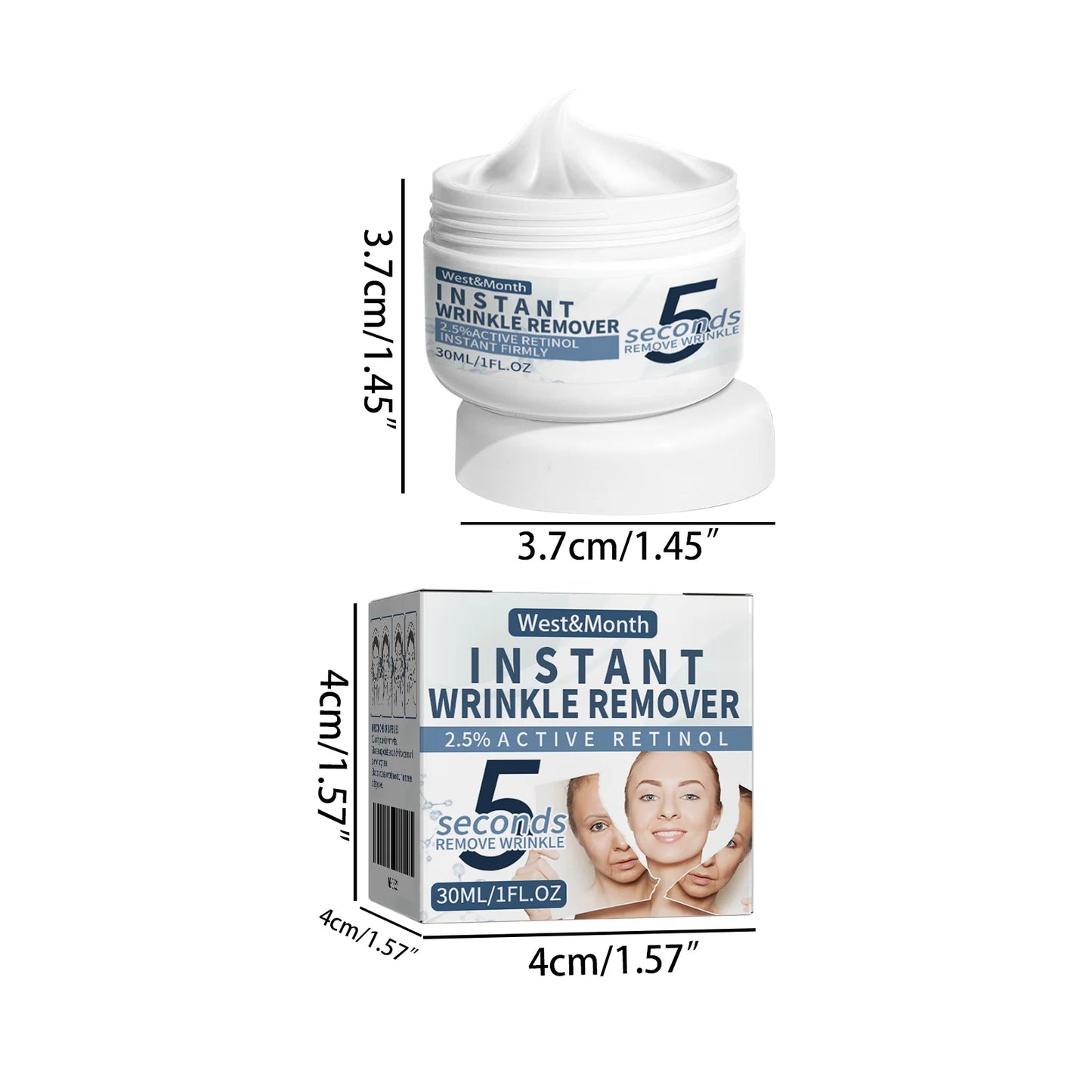 30g Retinol Anti Wrinkle Cream 5 Seconds Instant Smooth