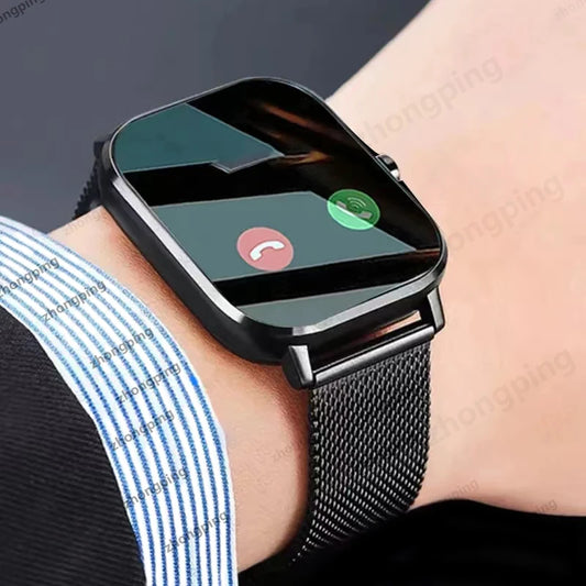 2025 New Bluetooth Answer Call Smart Watch Men Touch Call Fitness Tracker