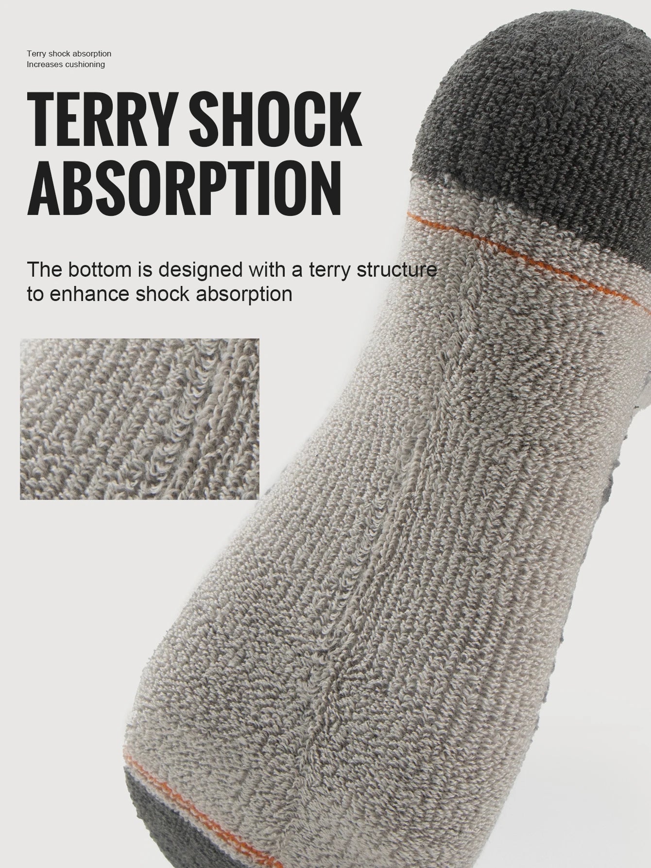 Wool Socks Hiking Running Socks Soft Lightweight Shock Absorption Damping
