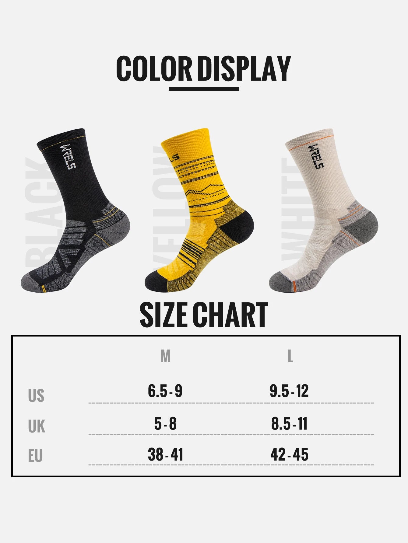Wool Socks Hiking Running Socks Soft Lightweight Shock Absorption Damping